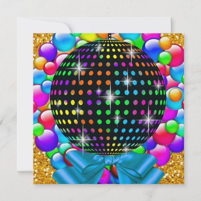 Invitation Christmas Disco Party - SRF (Devant)