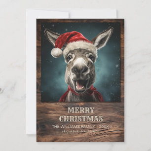 Invitation Christmas Donkey