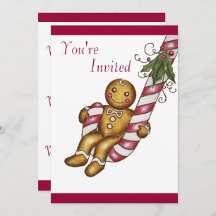 Invitation Christmas Gingerbread
