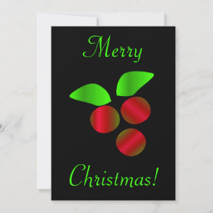 Invitation Christmas Holly