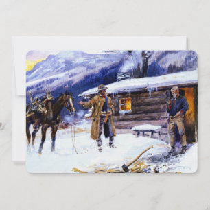 Invitation "Christmas Meat" de Charles M Russell