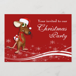 Invitation Christmas Mouse Company