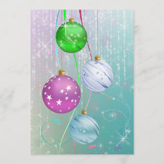 Invitation Christmas Ornament Baby Shower Invitation, Winter 