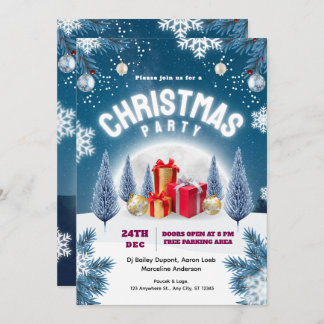 Invitation Christmas Party Event Flyer