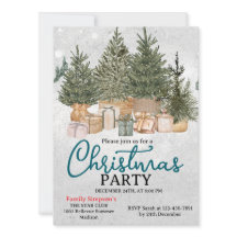 Christmas Party Pine Trees