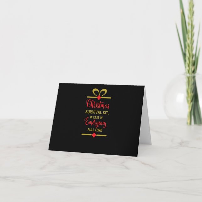 Invitation christmas survival kit (Devant)
