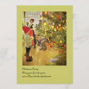 Invitation Christmastime Encore petit garçon et Julgran