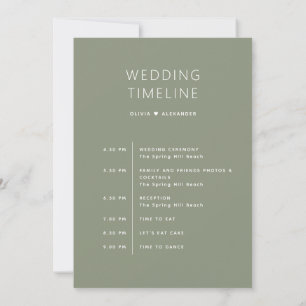 Invitation Chronologie Vert Sauge Poussiéreux   Itinéraire de