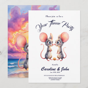 Invitation Chuchotements de coucher de soleil – Une petite hi