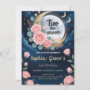 Invitation Chuchotements de deux au clair de lune