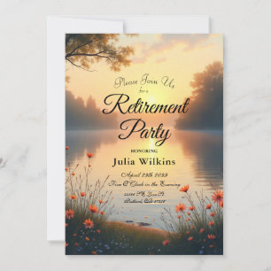 Invitation Chuchotements du Crépuscule au Bord du Lac