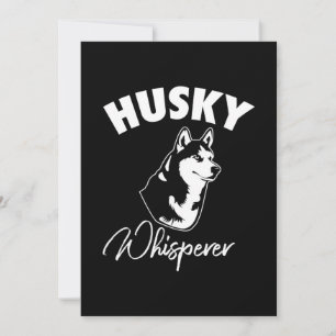 Invitation Chuchoteur Husky Sibérien
