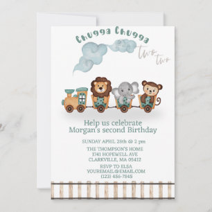 Invitation Chugga chugga deux ans de train