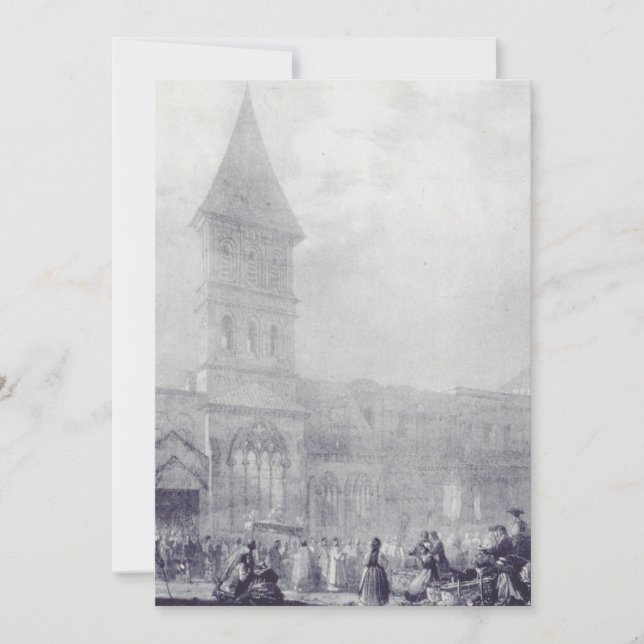 Invitation Church of the Abbey of Saint Philibert at Tounus (Devant)