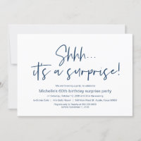 Chut, c'est une fête d'anniversaire surprise