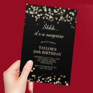 Invitation Chut C'est Une Surprise De 50 Ans