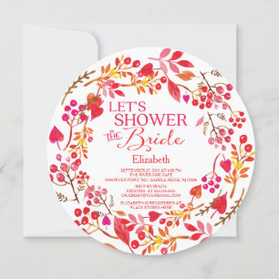 Invitation Chute Douche de la mariée