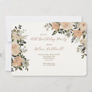 Invitation Chute en amour 3 Floral
