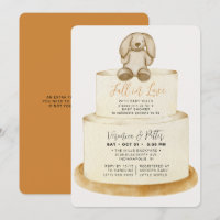 Chute en amour Neutre Autumn Cake Baby shower
