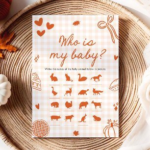 Invitation Chute Main Tiré Cutie Pie Qui Est Mon Jeu De Bébé