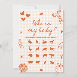 Invitation Chute Main Tiré Cutie Pie Qui Est Mon Jeu De Bébé