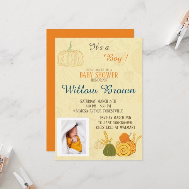 Invitation Chute pour Jésus il ne feuille jamais 1 (Devant/Arrière en situation)