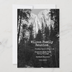 Invitation Chutes Yosemite