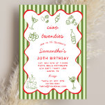 Invitation Ciao 20s Italian Pasta Dinner 30th Birthday Party<br><div class="desc">Italian Pasta Dinner Party 30th Birthday Invitation – Editable Printable Template for Her - Olive Green and Red Color Palette Say Ciao 20s! and raise a glass to 30 with this Italian-themed 30th birthday party invitation. Perfect for celebrating with wine, pasta, and great friends, this editable and printable birthday invite...</div>
