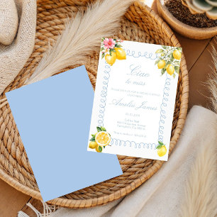 Invitation Ciao à Miss Italian shower de mariage au citron