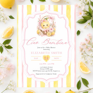 Invitation Ciao Bambina Citrons Baby Girl Shower
