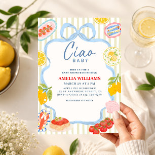 Invitation Ciao Bambino Italian Market Baby shower