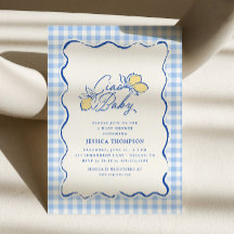 Ciao Bébé Amalfi Citron Bleu et Jaune Baby Shower