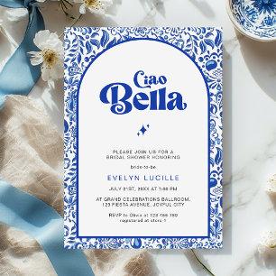Invitation Ciao Bella Mariage Italien Moderne Rétro