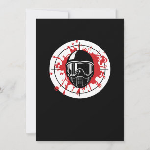 Invitation Cible de paintball Bullseye Marqueur de joueur de 