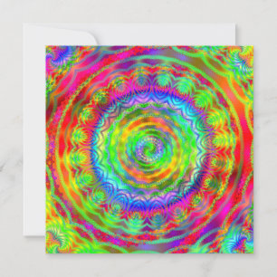Invitation Cible Tie-dye