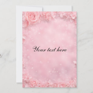 Invitation Ciel rose avec nuages