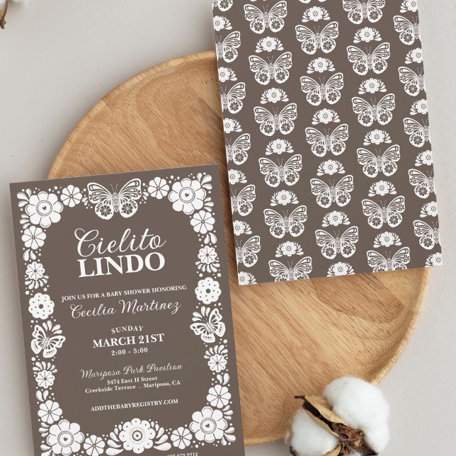 Invitation Cielito Lindo Baby shower mexicain (Créateur téléchargé)