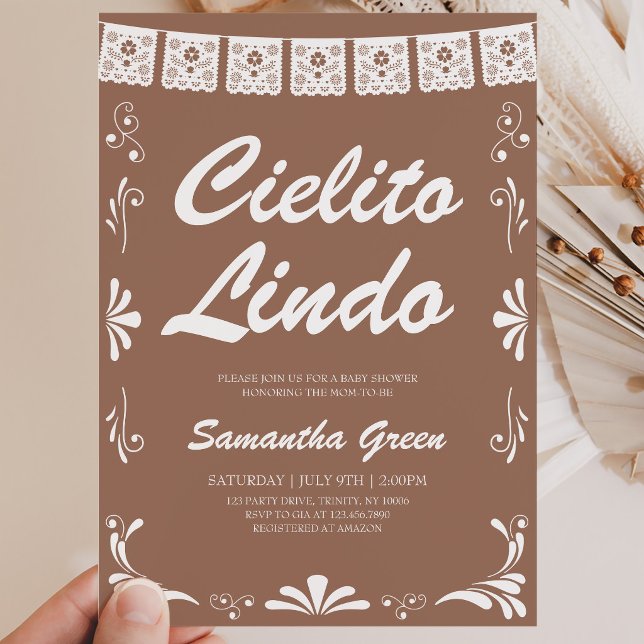Invitation Cielito Lindo Baby Shower Mixte (Créateur téléchargé)