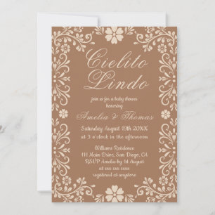 Invitation Cielito Lindo Baby Shower sur le thème Mexicain