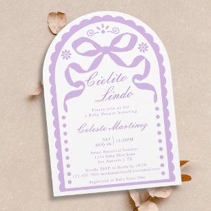 Invitation Cielito Lindo Fille au Papier Picado Violet Baby S