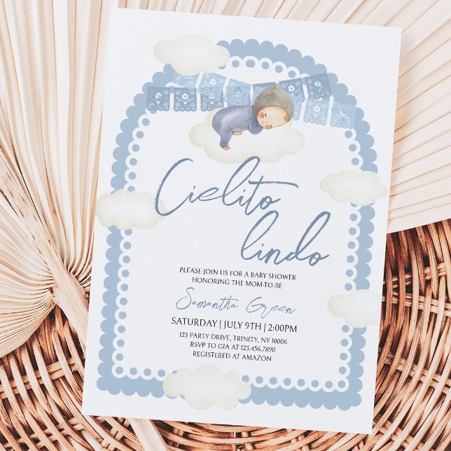 Invitation Cielito Lindo Garçon Baby Shower (Créateur téléchargé)