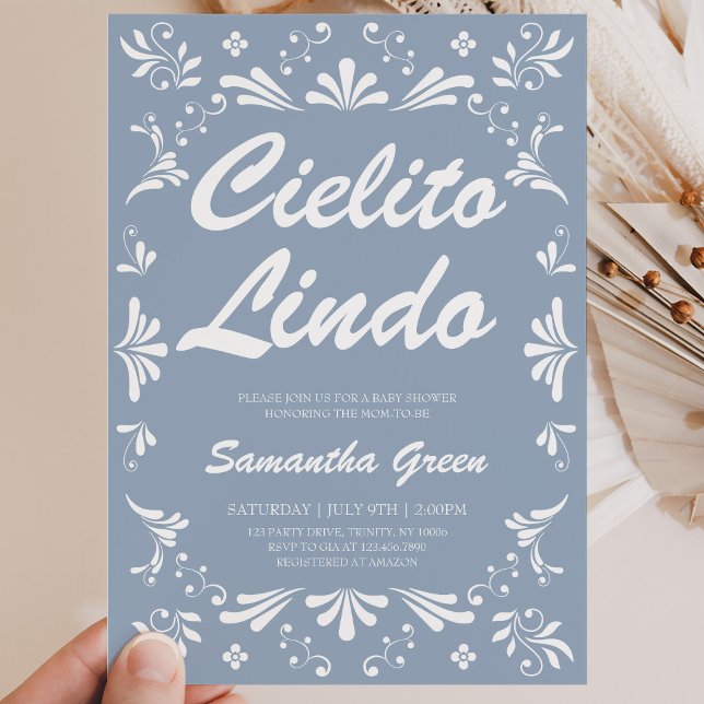 Invitation Cielito Lindo Garçon Baby Shower (Créateur téléchargé)