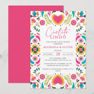 Invitation Cielito Lindo Mexicaine Talavera Carrelage Baby sh
