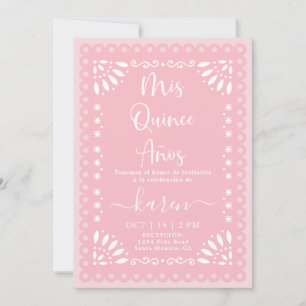 Invitation Cielito Lindo Papel Picado Quinceanera