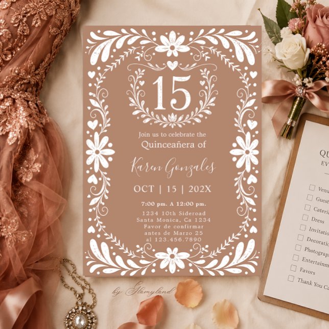 Invitation Cielito Lindo Quinceanera (Créateur téléchargé)