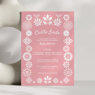 Invitation Cielito Lindo Rose Terracotta Fille Mexicaine