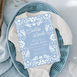 Invitation Cielito Lindo Talavera Baby shower de garçon mexic