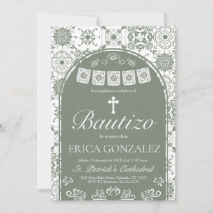 Invitation Cielito Lindo Vert Sauge Talavera