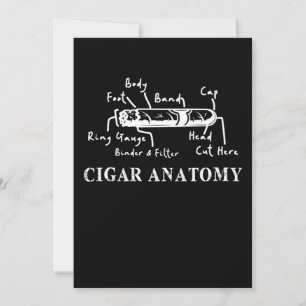 Invitation Cigar Anatomie Smoker Humidor Cutter Cigars Cadeau