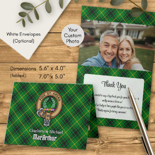 Invitation Cimier du clan MacArthur sur tartan
